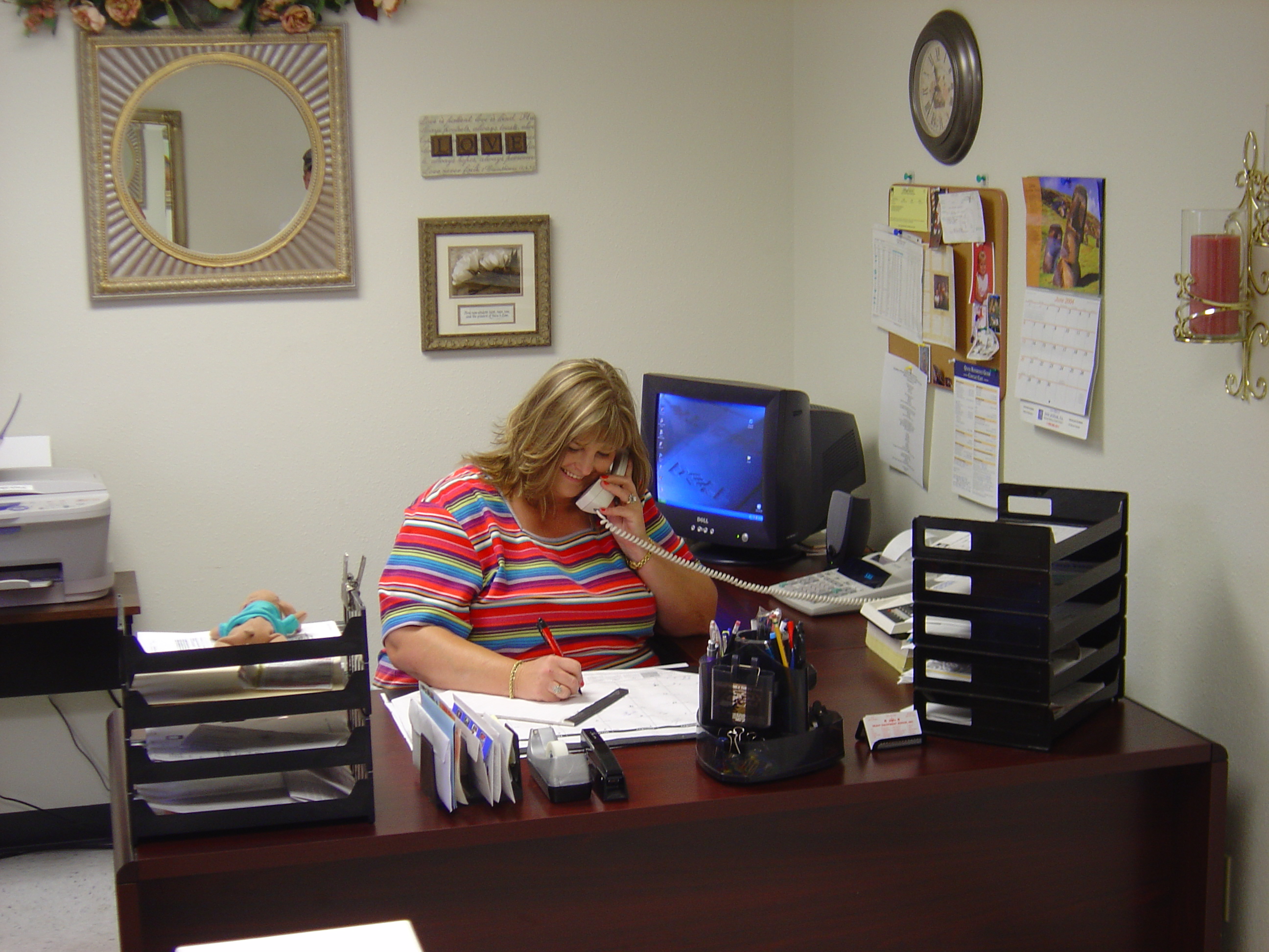 The R&R office, taking calls